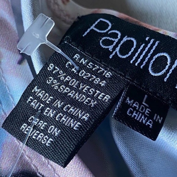 Pink Floral Slip Midi dress Papillon Sleeveless  Pink Large NWT Balletcore - Picture 5 of 9